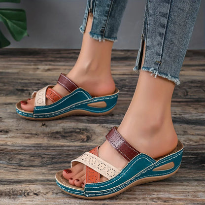 Sandali estivi casual da donna con supporto per l'arco plantare