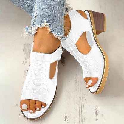 Sandali da donna con tacco a blocco