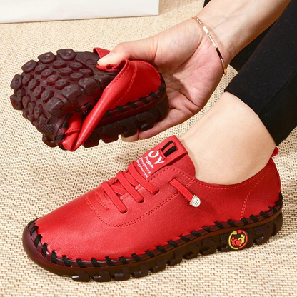 Scarpe ortopediche da donna con fondo morbido in pelle