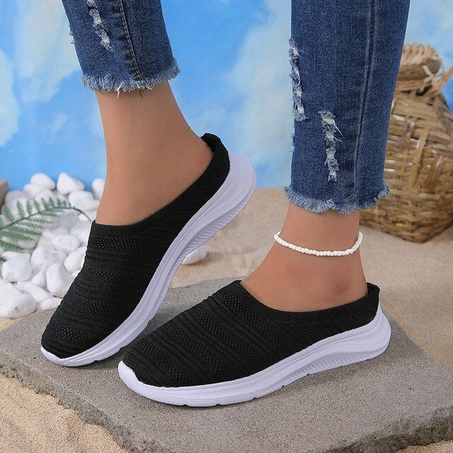 Comode scarpe piatte a tinta unita