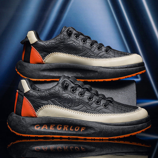 Scarpe da ginnastica casual da uomo con lacci cuciti