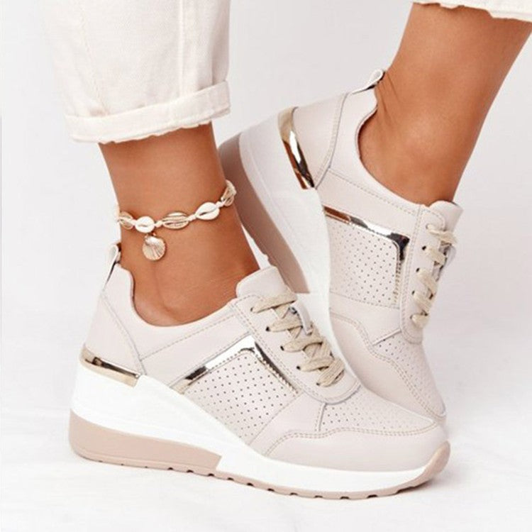 Scarpe sportive Lace Up Platform Wedge