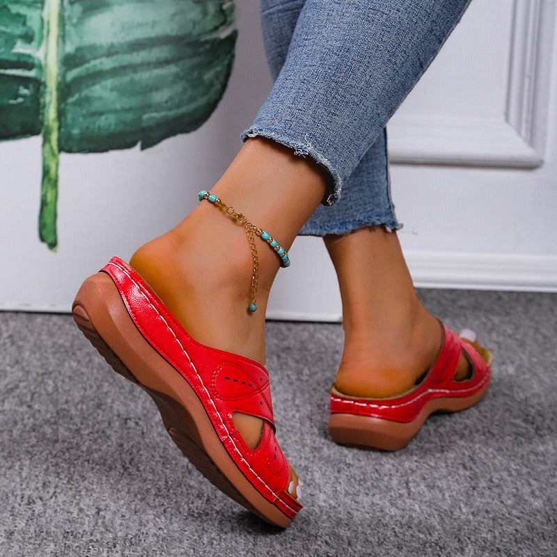 Sandali con zeppa da donna Premium