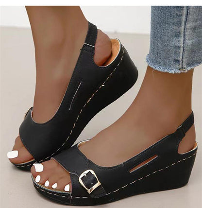 Sandalo casual da donna a bocca di pesce