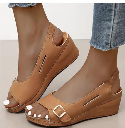 Sandalo casual da donna a bocca di pesce