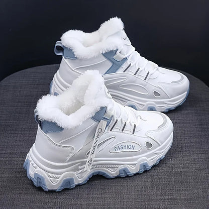 Inverno Chunky papà piattaforma stivali da neve per le donne
