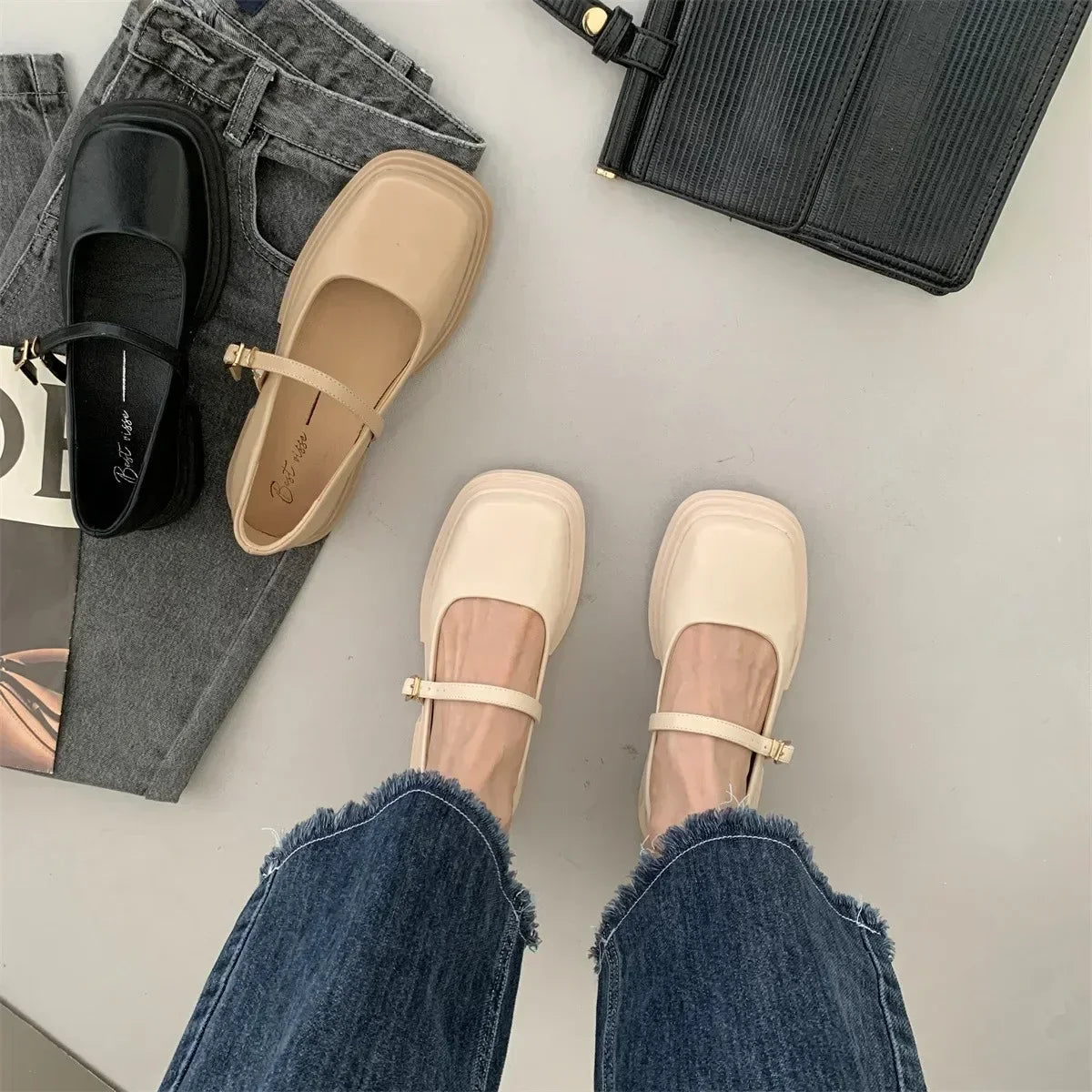 Décolleté classiche con punta quadrata