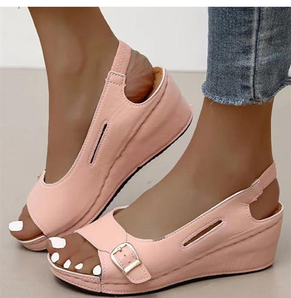 Sandalo casual da donna a bocca di pesce