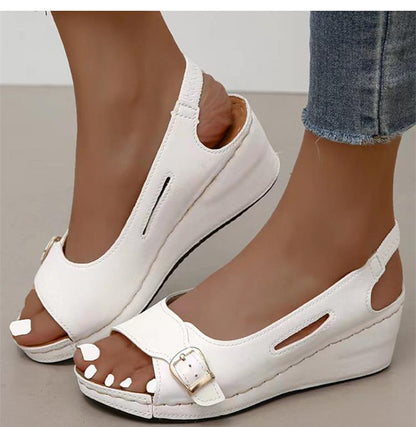 Sandalo casual da donna a bocca di pesce
