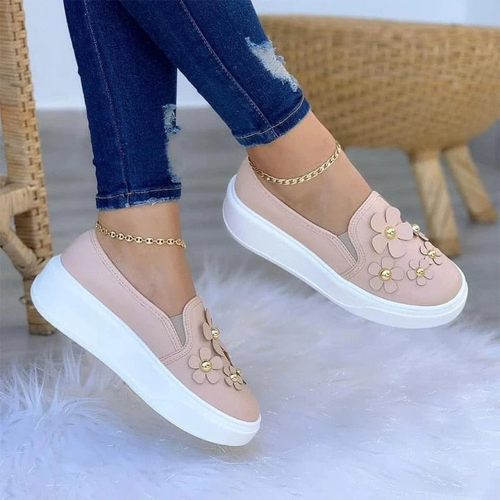 Scarpe da ginnastica casual floreali da donna
