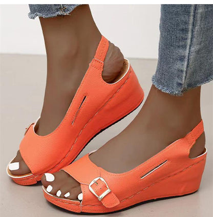 Sandalo casual da donna a bocca di pesce