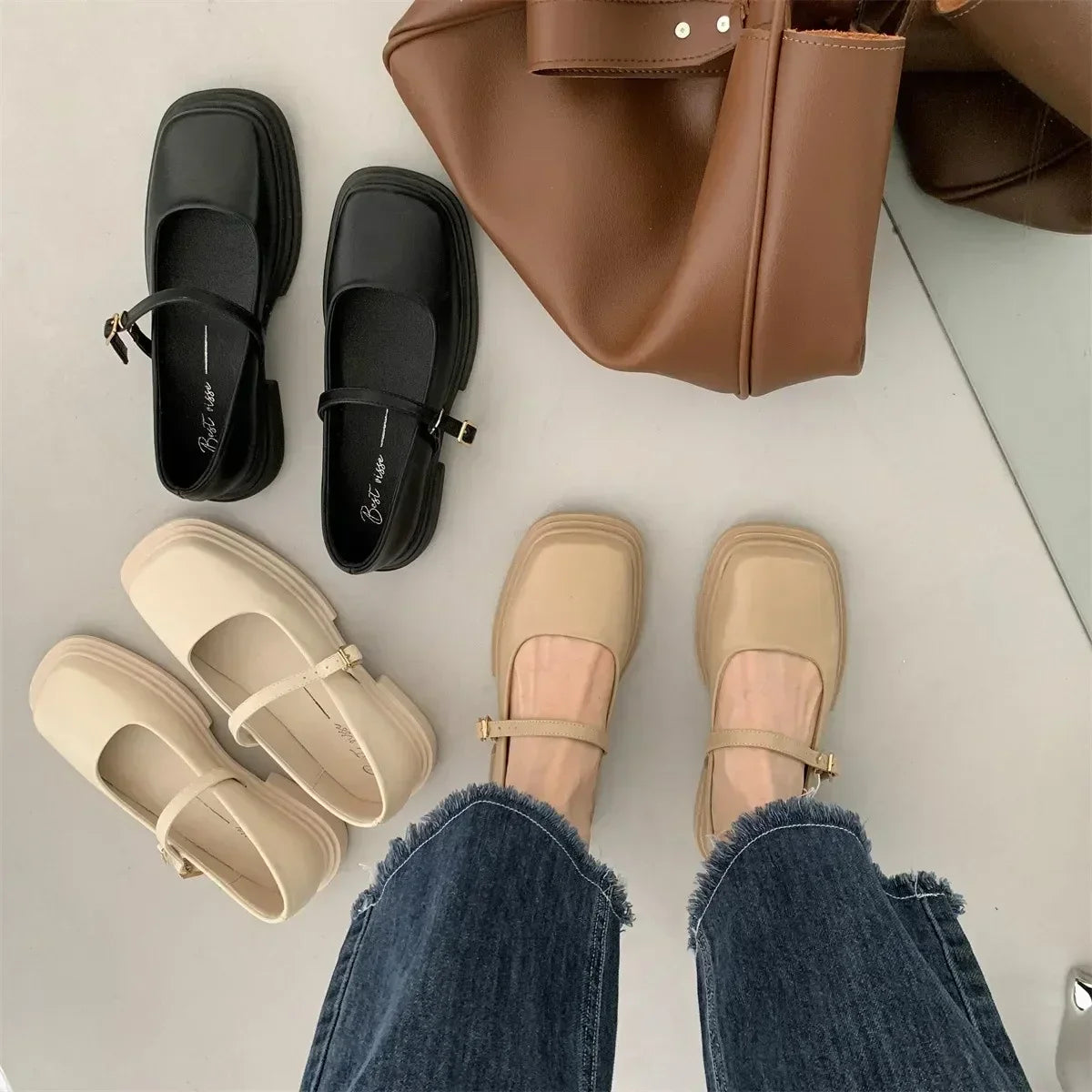 Décolleté classiche con punta quadrata
