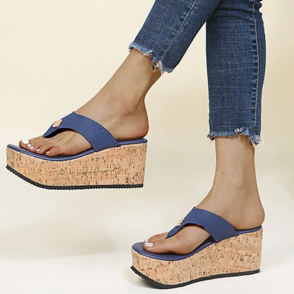 Sandali Slip-On con plateau