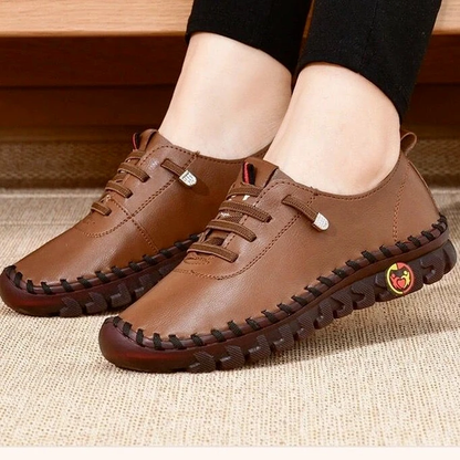 Scarpe ortopediche da donna con fondo morbido in pelle