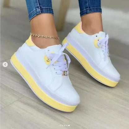 Scarpe sportive casual con zeppa alta