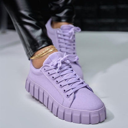 Scarpe da ginnastica allacciate sportive e casual da donna