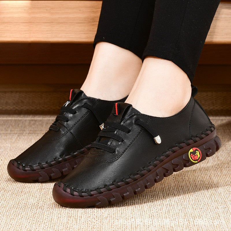 Scarpe ortopediche da donna con fondo morbido in pelle