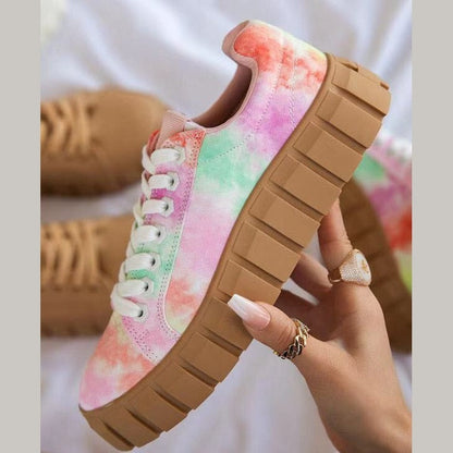 Scarpe da ginnastica allacciate sportive e casual da donna