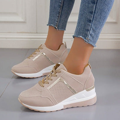 Scarpe da ginnastica con piattaforma allacciata Scarpe casual