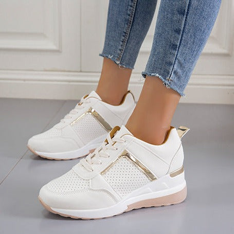 Scarpe da ginnastica con piattaforma allacciata Scarpe casual