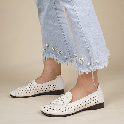 Sandali casual in pelle da donna