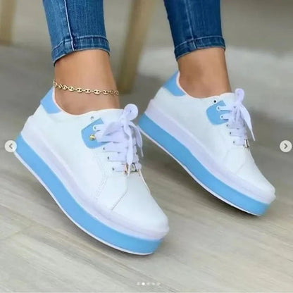 Scarpe sportive casual con zeppa alta
