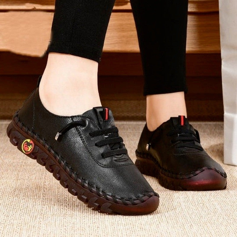Scarpe ortopediche da donna con fondo morbido in pelle