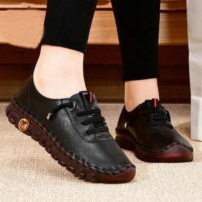 Scarpe ortopediche da donna con fondo morbido in pelle