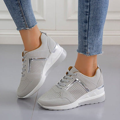 Scarpe da ginnastica con piattaforma allacciata Scarpe casual
