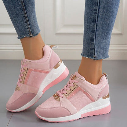 Scarpe da ginnastica con piattaforma allacciata Scarpe casual
