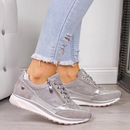 Scarpe piatte da donna in pelle da infermiera da donna