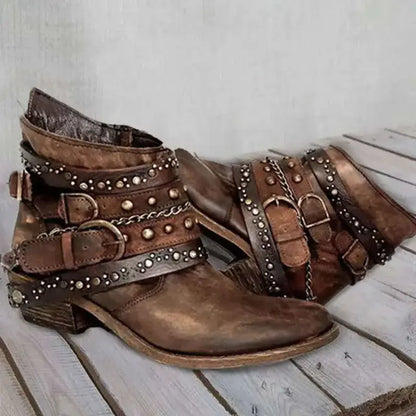 Stivali di sostegno eleganti e dettagliati