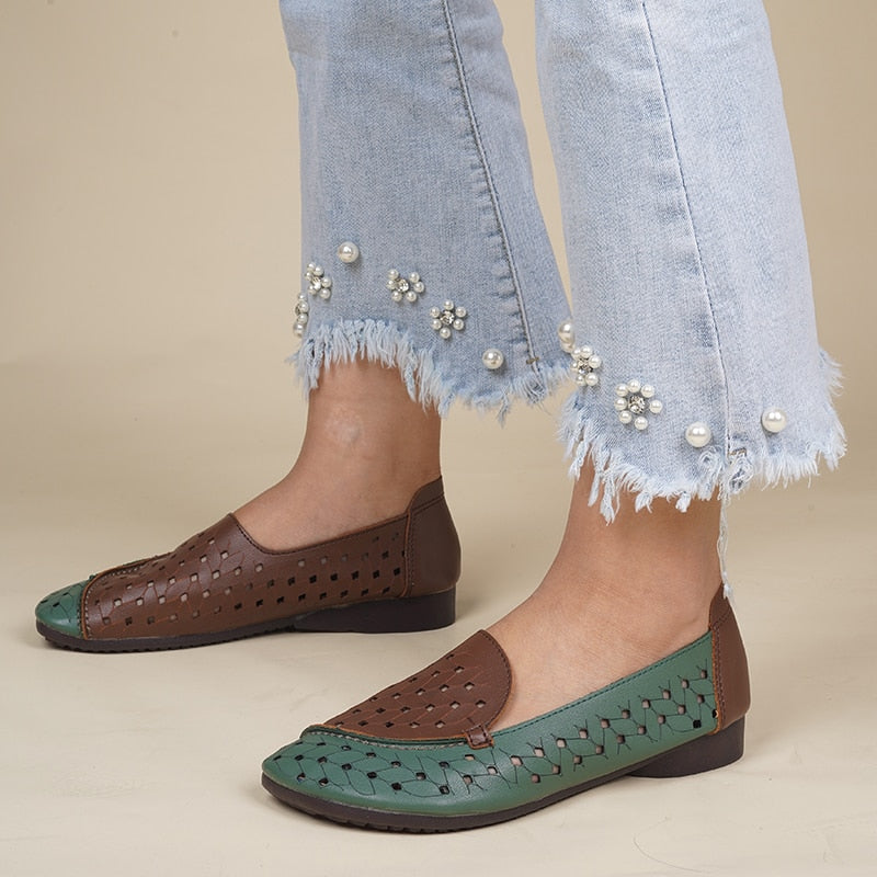 Sandali casual in pelle da donna