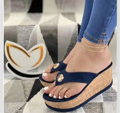 Sandali Slip-On con plateau