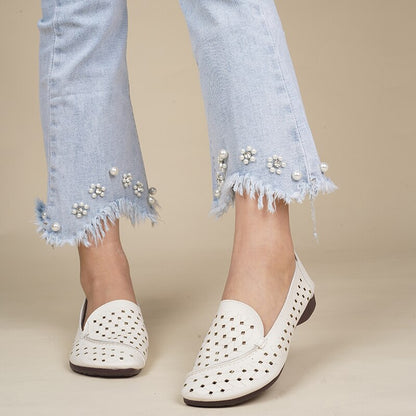 Sandali casual in pelle da donna