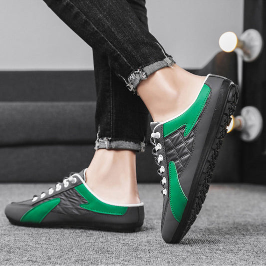 Scarpe da ginnastica sintetiche da uomo con lacci