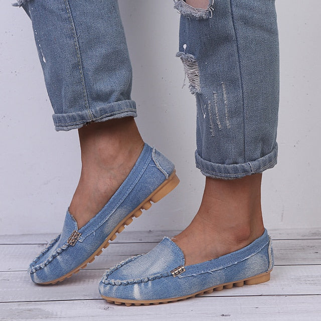 Scarpe da donna Scarpe Denim Flats Jeans