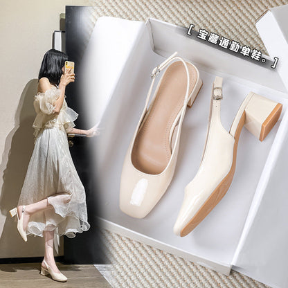 Scarpe con tacco a spillo Date Pump Closed Toe Slingbacks Sandals