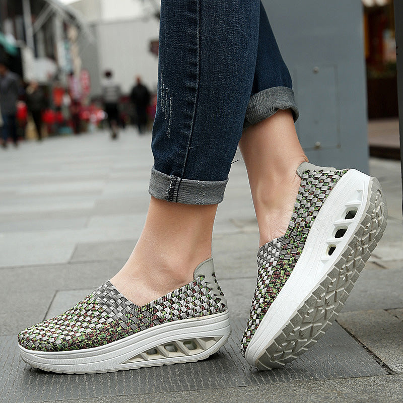Moda Donna Comfort Sport Scarpe tessute