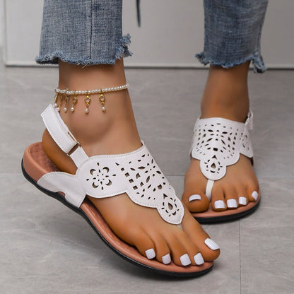 Sandali piatti da donna in stile bohémien