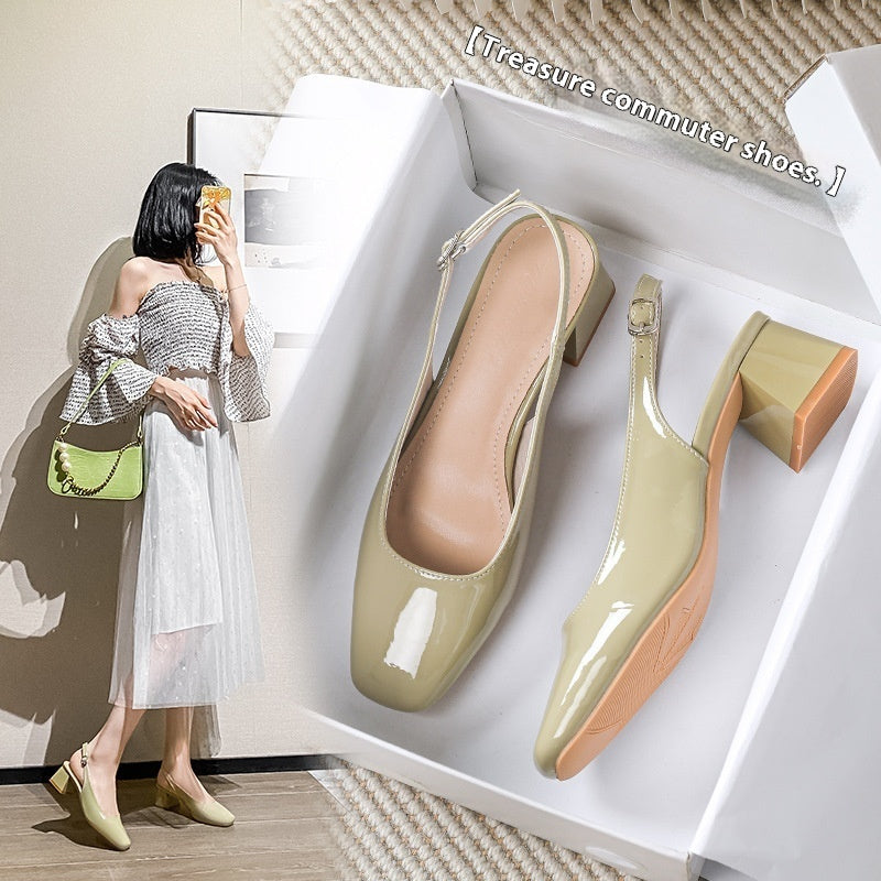 Scarpe con tacco a spillo Date Pump Closed Toe Slingbacks Sandals