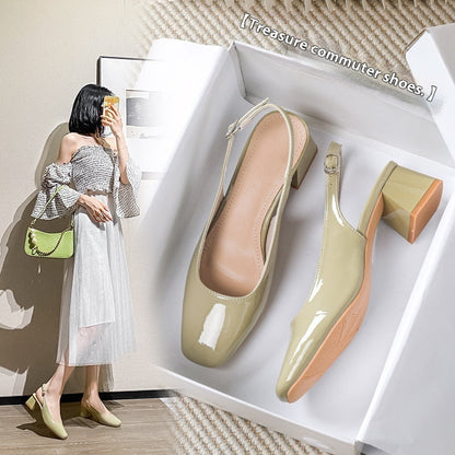 Scarpe con tacco a spillo Date Pump Closed Toe Slingbacks Sandals