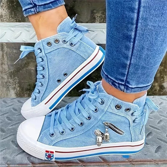 Scarpe da ginnastica alte e comode con piattaforma classica