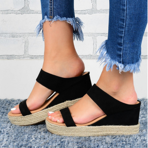 Sandali estivi con piattaforma da donna