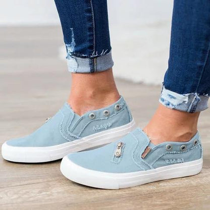 Scarpe di tela in denim