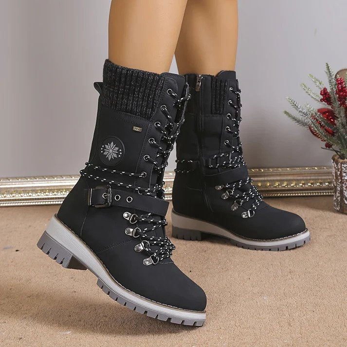 Stivali da neve alti da donna alla moda