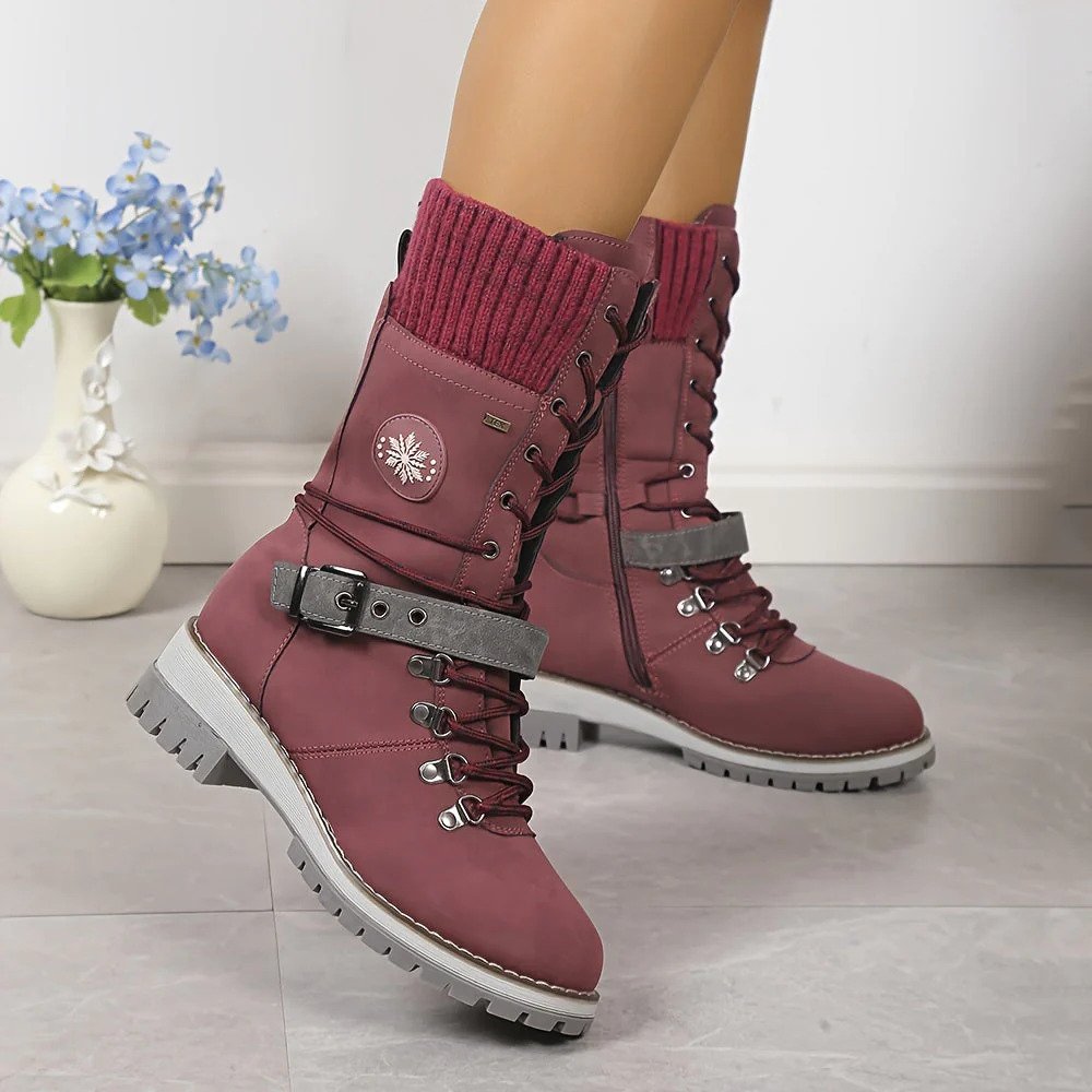 Stivali da neve alti da donna alla moda