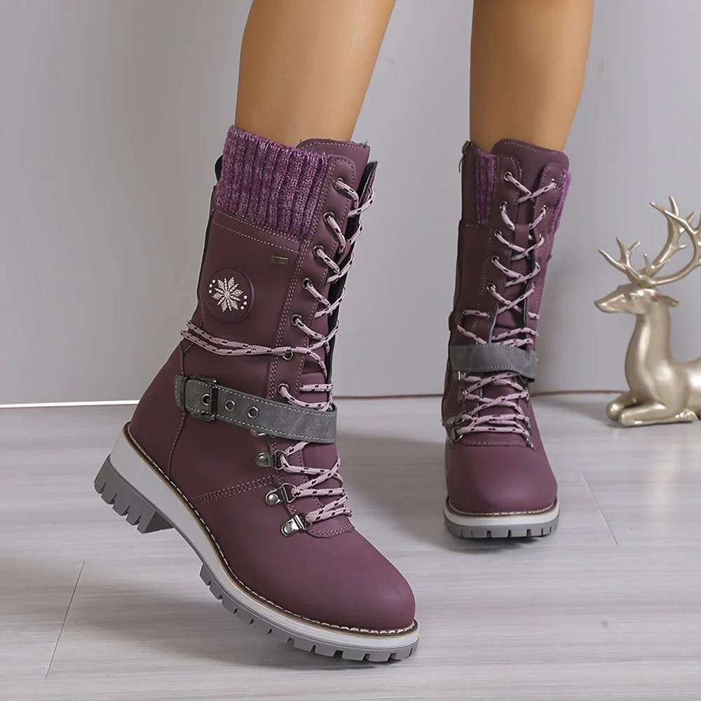 Stivali da neve alti da donna alla moda