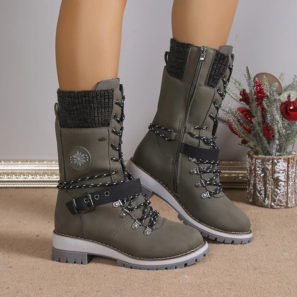 Stivali da neve alti da donna alla moda
