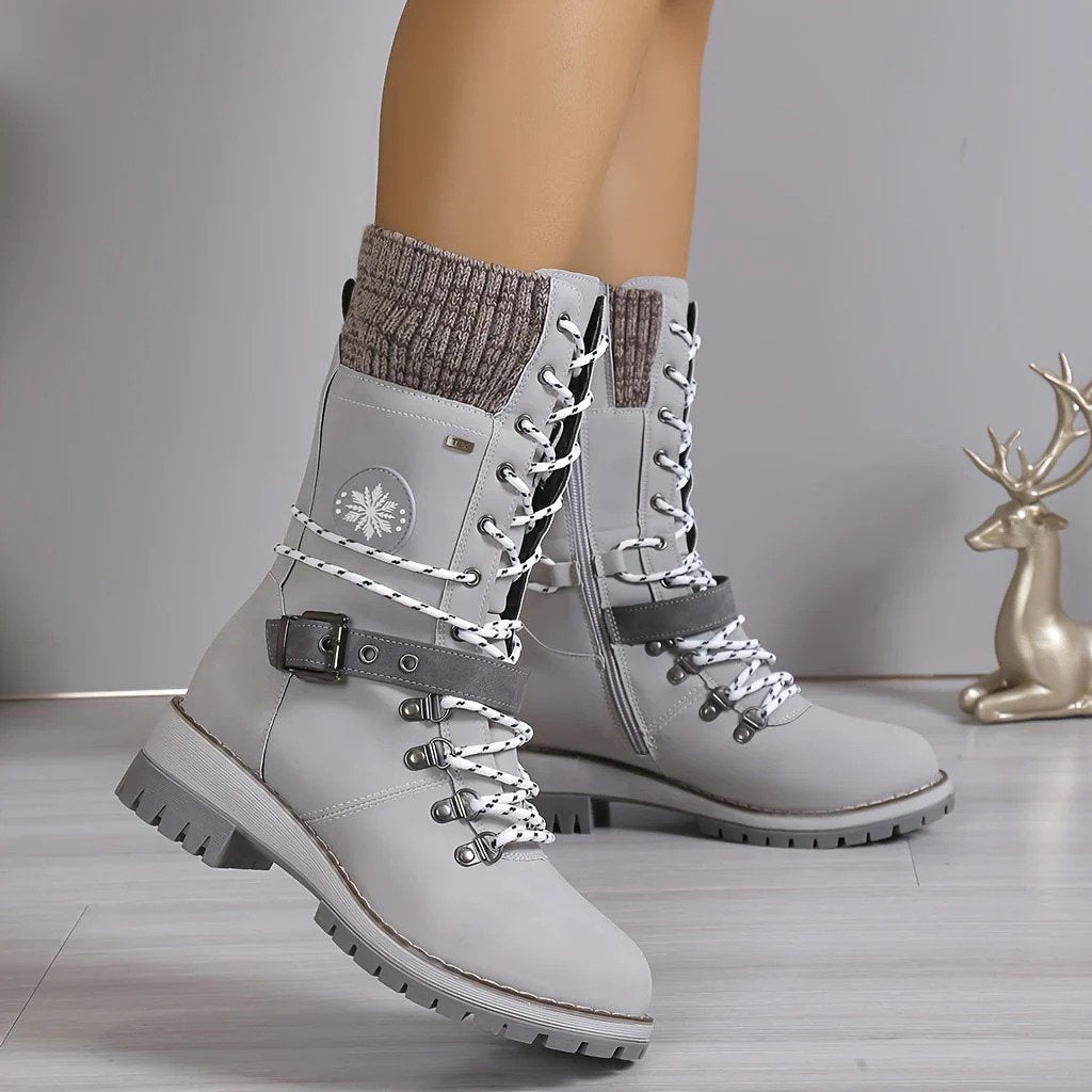 Stivali da neve alti da donna alla moda